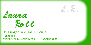 laura roll business card